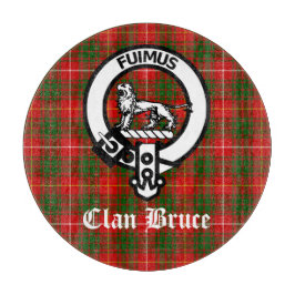 Clan Bruce Wappen Tartan Custom Schneidebrett