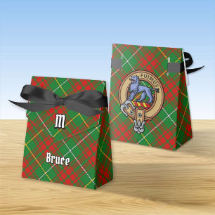 Clan Bruce Wappen über die Jagd auf Tartan Geschenkschachtel