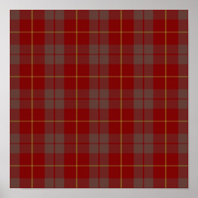 Clan Bryce Tartan - Digitaler Download Poster (Vorne)