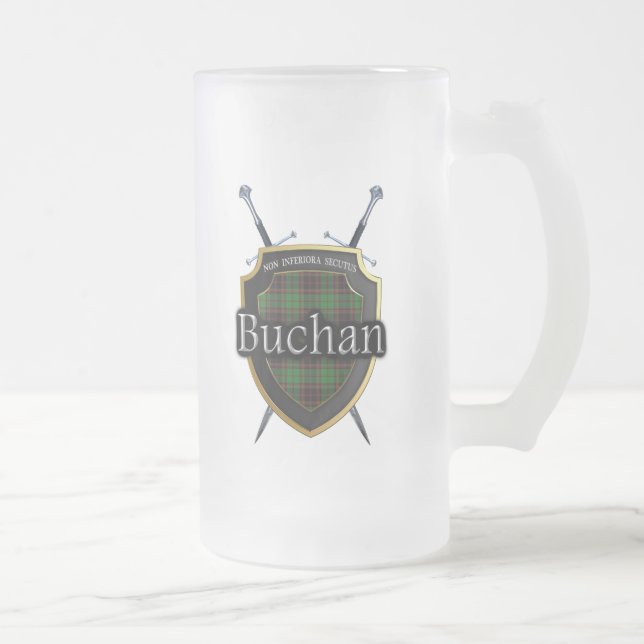 Clan Buchan KlassikerTartan Mattglas Bierglas (Rechts)