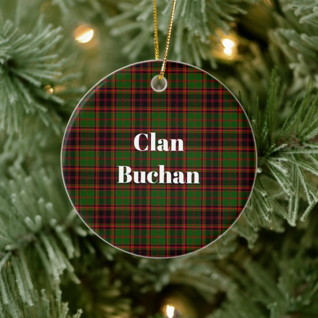 Clan Buchan Modern Tartan Keramik Ornament (Baum)