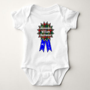 Clan Buchanan #1 Award Blue Ribbon Baby Strampler
