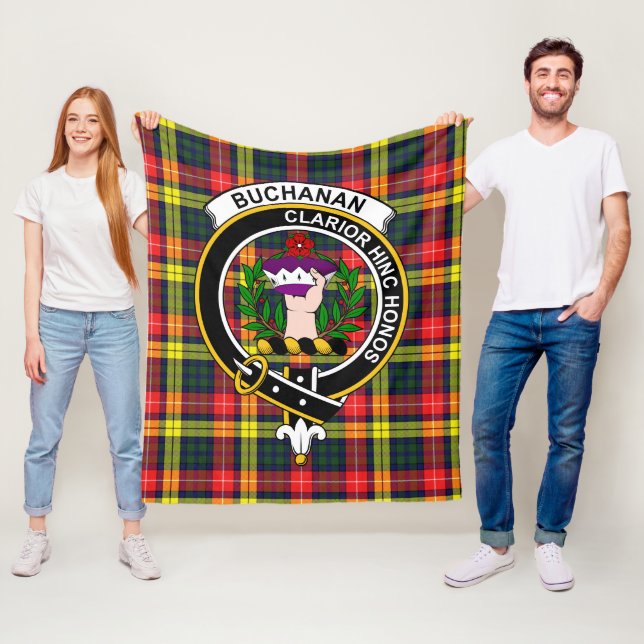 Clan Buchanan Modern Tartan Kariert Fleecedecke (Beispiel)