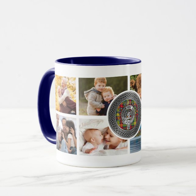 Clan Buchanan Personalisiert Family Tasse (Vorderseite Links)