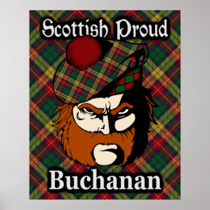 Clan Buchanan Scottish Tartan Poster