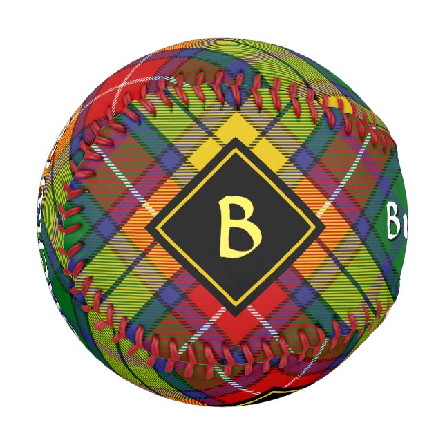 Clan Buchanan Tartan Baseball (Vorderseite Links)