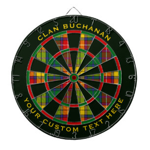 Clan Buchanan Tartan Dartscheibe