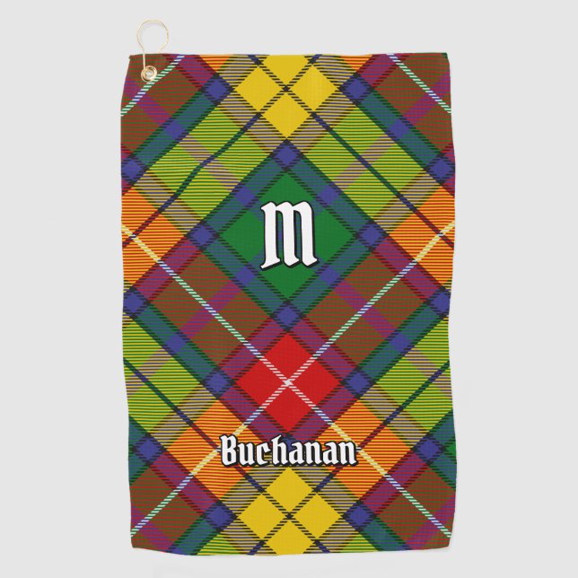 Clan Buchanan Tartan Golfhandtuch (Vorderseite)
