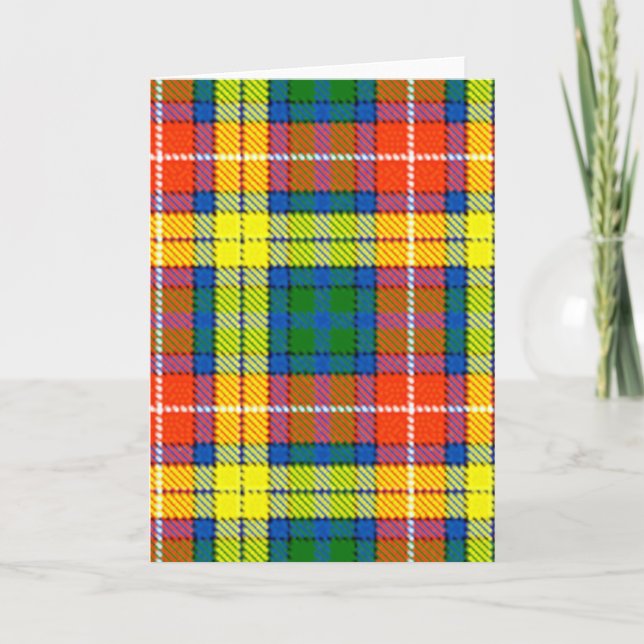 Clan Buchanan Tartan Karte (Vorderseite)