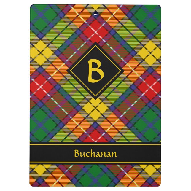 Clan Buchanan Tartan Klemmbrett (Rückseite)