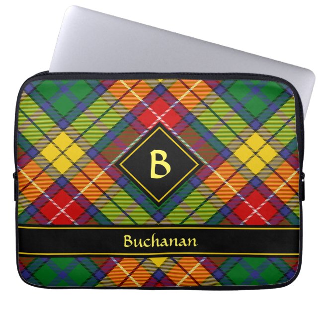 Clan Buchanan Tartan Laptopschutzhülle (Vorderseite)