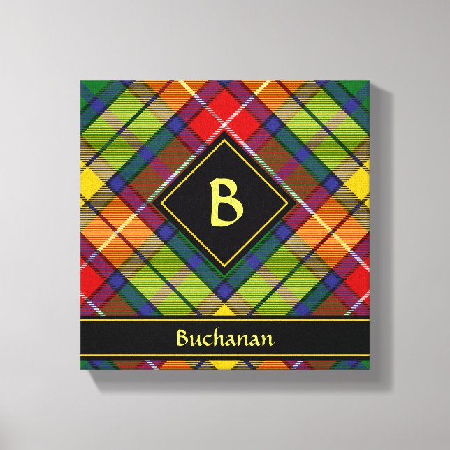 Clan Buchanan Tartan Leinwanddruck (Vorderseite)