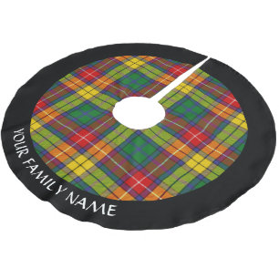 Clan Buchanan Tartan Polyester Weihnachtsbaumdecke