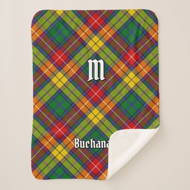 Clan Buchanan Tartan Sherpadecke (Vorderseite)