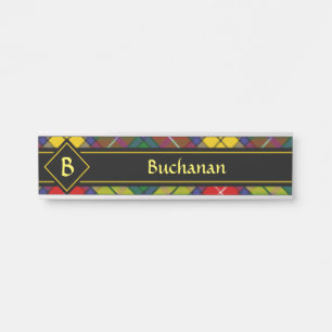 Clan Buchanan Tartan Türschild