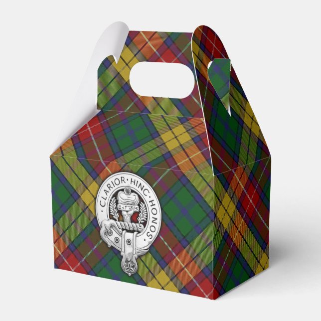 Clan Buchanan Wappen & Tartan Geschenkschachtel (Vorderseite)