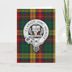 Clan Buchanan Wappen & Tartan Karte