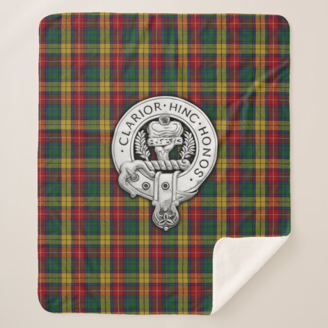 Clan Buchanan Wappen & Tartan Sherpadecke (Vorderseite)