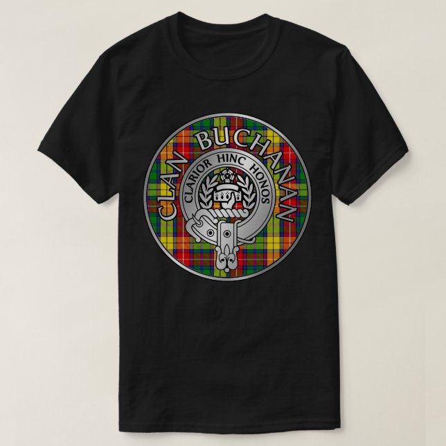 Clan Buchanan Wappen Tartan T-Shirt (Design vorne)
