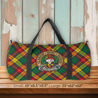 Clan Buchanan Wappen über Tartan