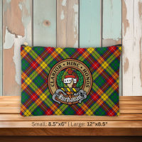 Clan Buchanan-Wappen über Tartan