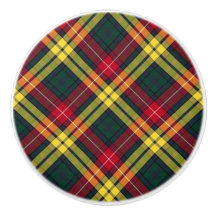 Clan Buchanan Yellow und Green Scottish Kariert
