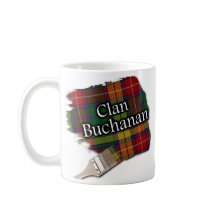 Clan-Buchanantartan-Farben-Bürsten-Schalen-Tasse