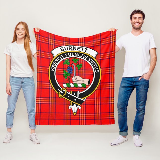 Clan Burnett Modern Tartan Kariert Fleecedecke (Beispiel)
