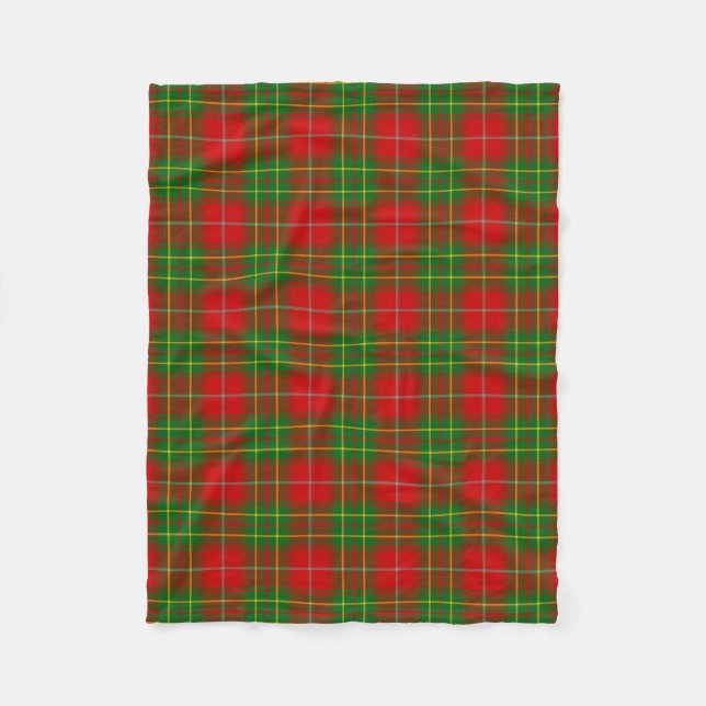 Clan Burnett Tartan Kariert Fleecedecke (Vorderseite)