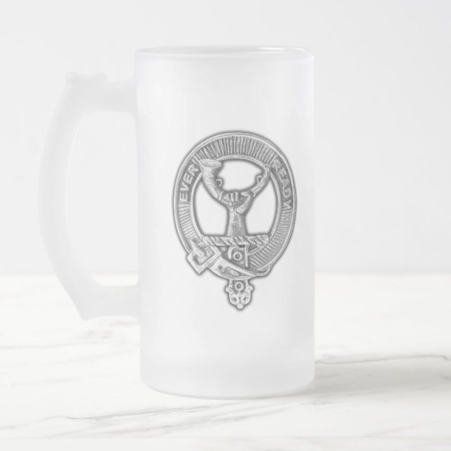 Clan Burns Wappen Mattglas Bierglas (Links)