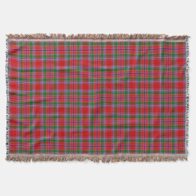 Clan Burrell Tartan Kariert Decke (Vorderseite)