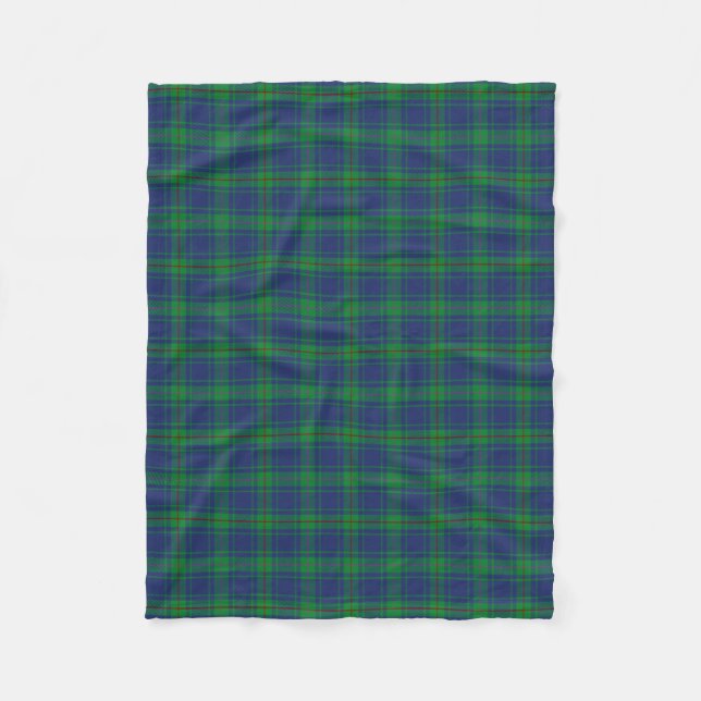 Clan Burt Tartan Kariert Fleecedecke (Vorderseite)