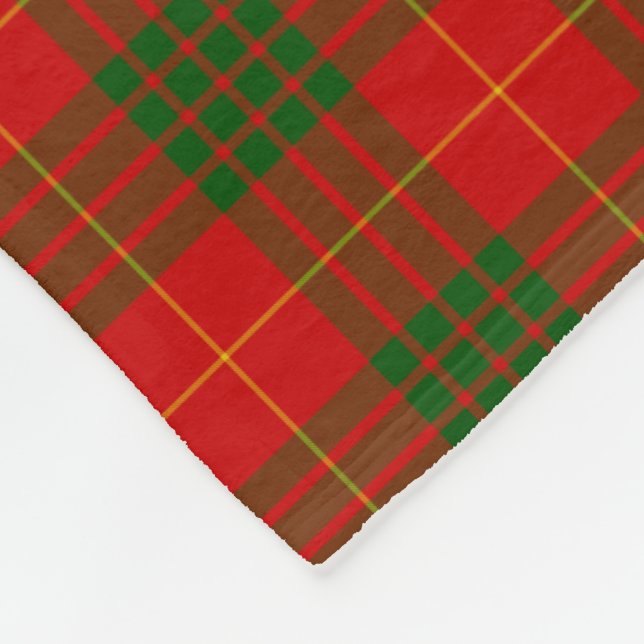 Clan Cameron Scottish Tartan Kariertes Muster Fleecedecke (Ecke)