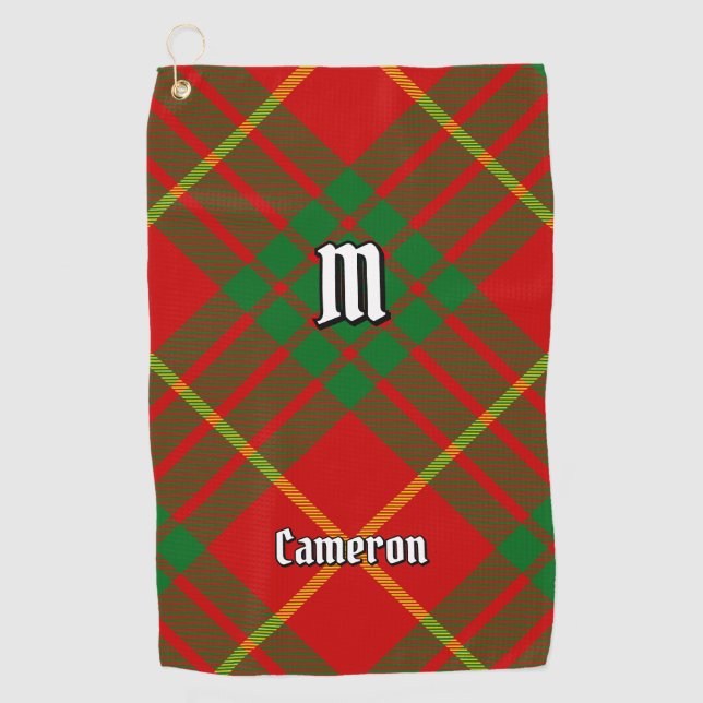 Clan Cameron Tartan Golfhandtuch (Vorderseite)