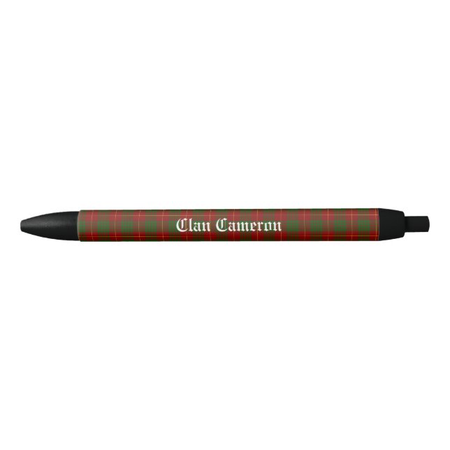 Clan Cameron Tartan individuell anpassbar Kugelschreiber (Vorderseite)