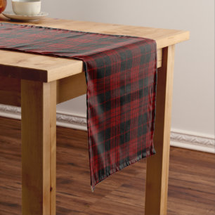 Clan Cameron Tartan Kariert Kurzer Tischläufer