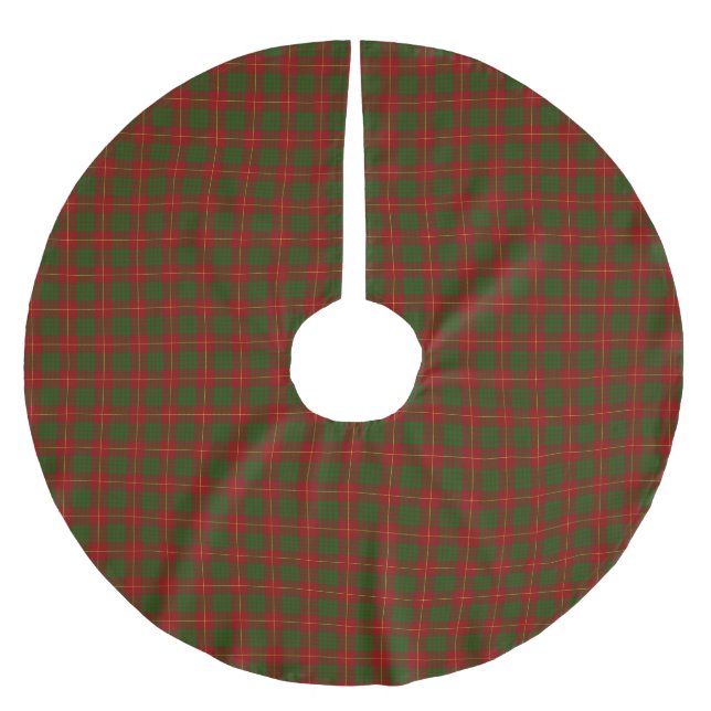 Clan Cameron Tartan Kariert Polyester Weihnachtsbaumdecke (Vorderseite)
