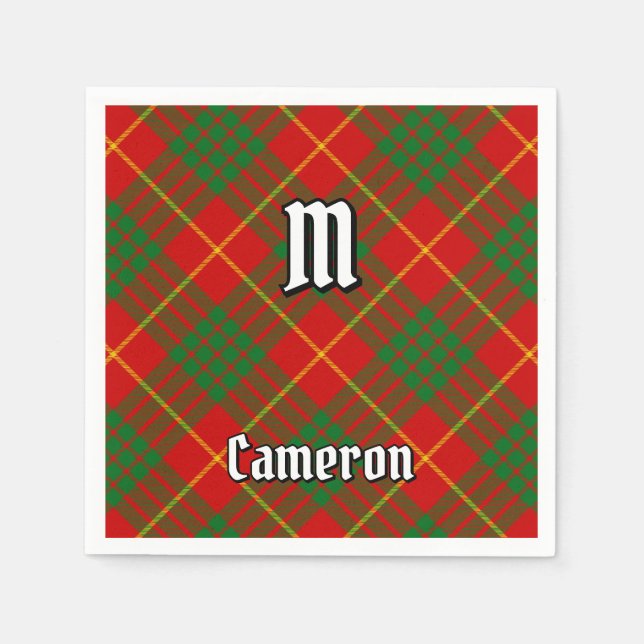 Clan Cameron Tartan Serviette (Vorderseite)
