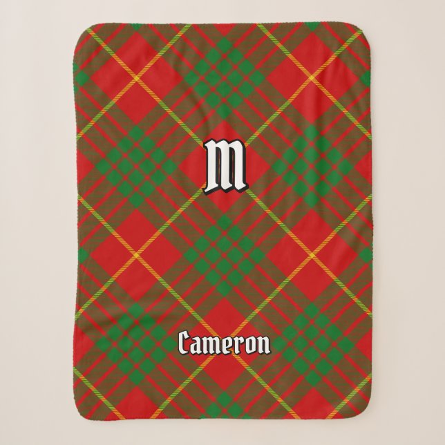 Clan Cameron Tartan Sherpadecke (Vorderseite)