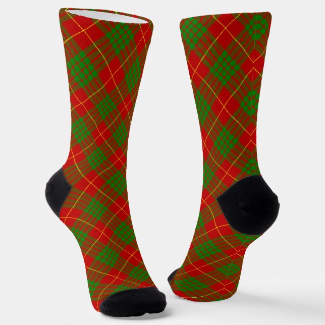 Clan Cameron Tartan Socken (Gewinkelt)