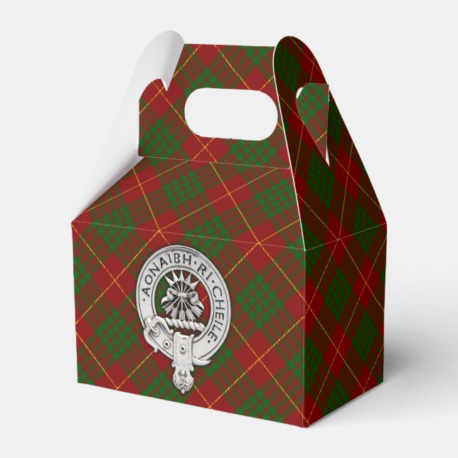 Clan Cameron Wappen & Tartan Geschenkschachtel (Vorderseite)