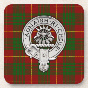 Clan Cameron Wappen & Tartan Getränkeuntersetzer