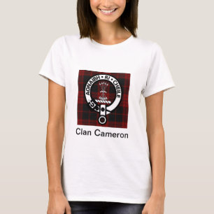 Clan Cameron Wappen & Tartan T-Shirt