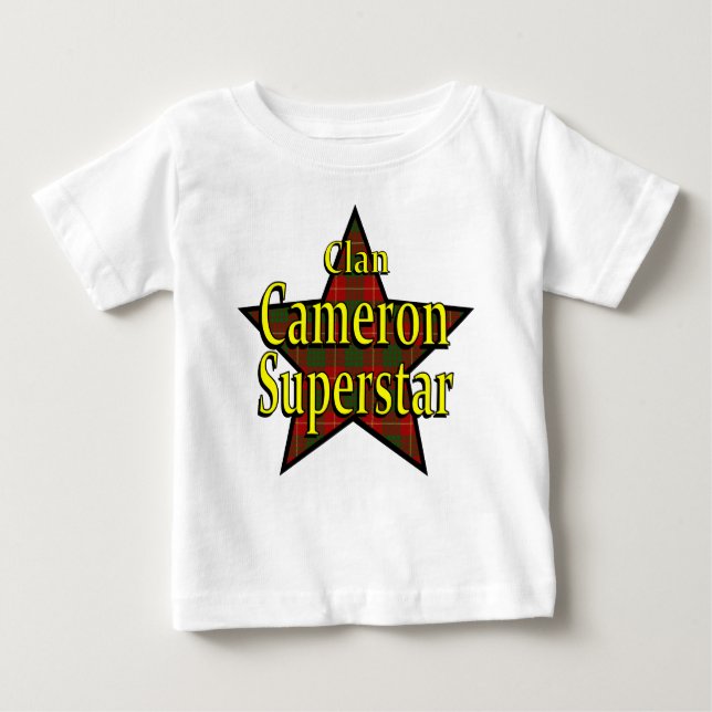 Clan-Cameronsuperstar-Säuglings-T - Shirt (Vorderseite)
