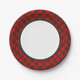 Clan-Camerontartan-Grenze Pappteller