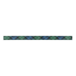 Clan Campbell Kariert Blue Green Tartan Satinband