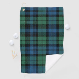 Clan Campbell Kariert Tartan Green Blue Black Karo Golfhandtuch