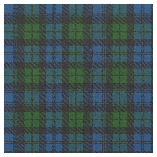 Clan-Campbell-MilitärTartan Stoff (Nahaufnahme)