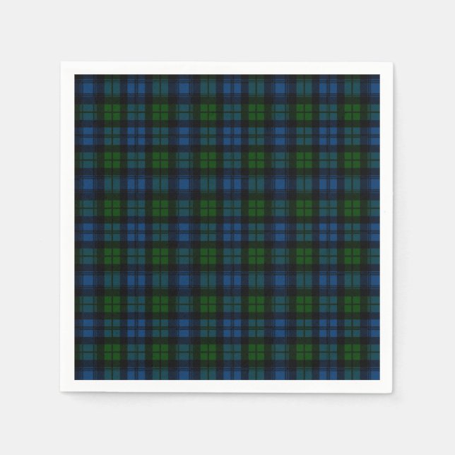 Clan Campbell Military Tartan Serviette (Vorderseite)