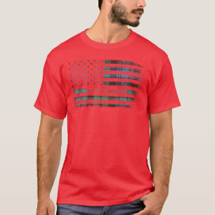 Clan Campbell Scottish tartan US Flaggenkilometer T-Shirt